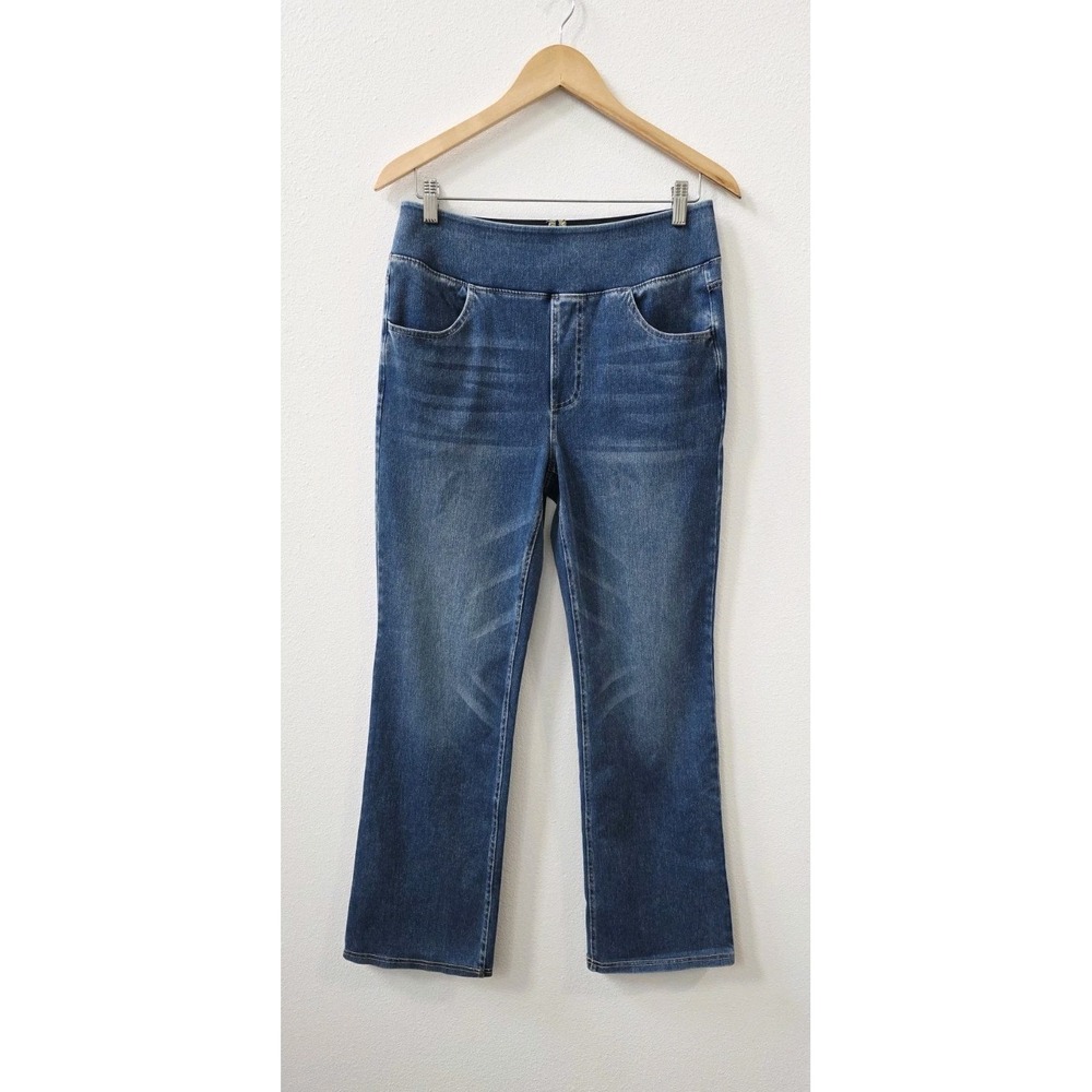 Halara Flex Bootcut Jeans Blue Wash Women's Size Large High Waist Stretch